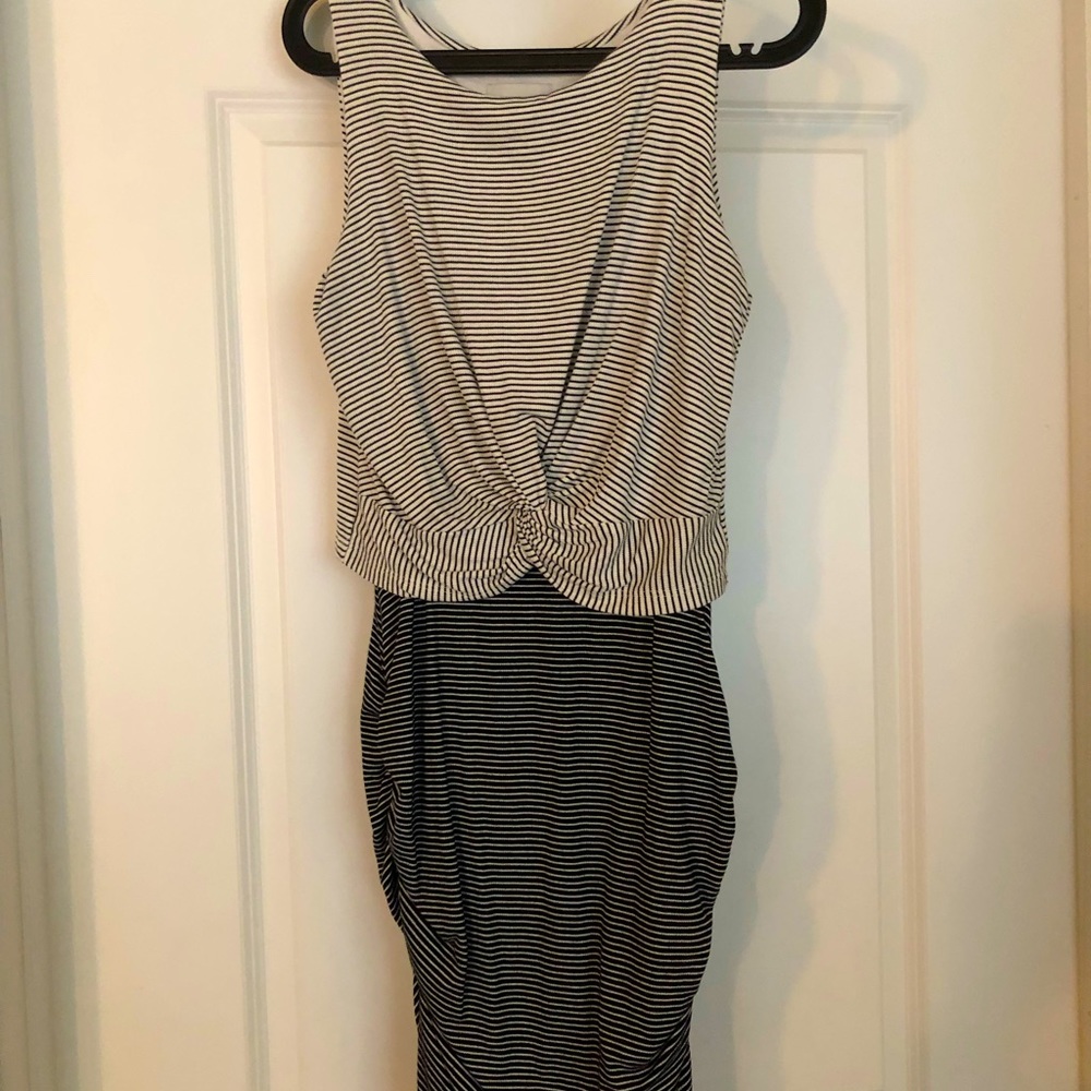 Evereve Allison Joy Striped Ruched Dress